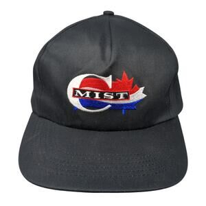 Canadian Mist Snapback 5 Panel Cap Black One Size Adjustable Cotton Robertson